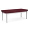 Lesro Lenox Steel 2 Seat Bench, Wine/Mulberry (Red) Seat, Wine/Mulberry Back, 45 W 21 L 18.5 H LS2001 - alternate 2